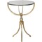 Signature Home Collection 24" Antique Gold Ornamental Tripod Pedestal Accent Table